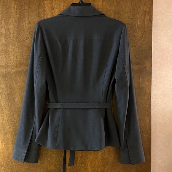 Tahari Dark Gray Suit Jacket, Size 8 - Picture 2 of 16